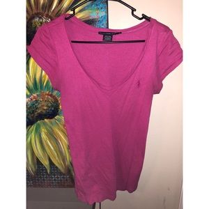 Pink Ralph Lauren Sport Short Sleeve